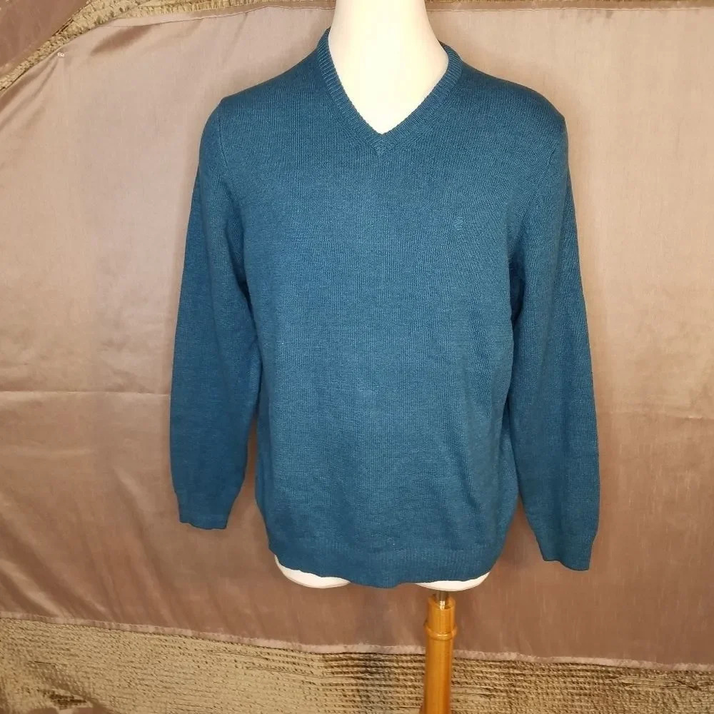 IZOD Lyons Blue Cotton Sweater‎
